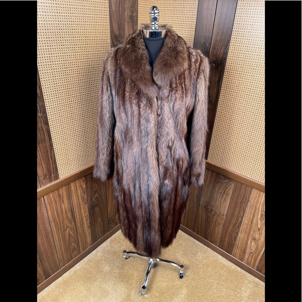 Jerry Sorbara Designer Fisher Sable Fur Coat Jacket Small